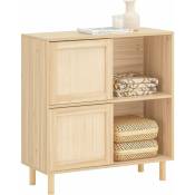 Sobuy - FSB87-N Buffet avec 2 Portes Coulissantes Commode