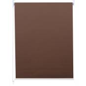 Store à enrouleur pour fenêtres HHG 429, avec chaîne, avec perçage, isolation, opaque, 90 x 230 marron - brown