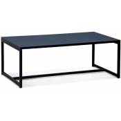 Sweeek - Table basse métal noir 100x50x36cm - Industrielle - pieds en métal. design - Noir