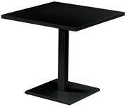 Table carrée Round / 80 x 80 cm - Emu noir en métal