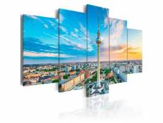 Tableau villes berlin tv tower, germany taille 100 x 50 cm PD12117-100-50