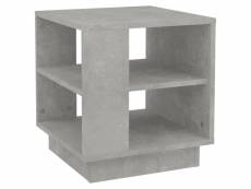 Vidaxl table basse gris béton 40x40x43 cm bois d'ingénierie