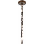 Vintage pendule plafonnier rouille suspension salon