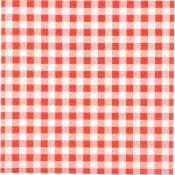 1001kdo - Lot de 20 serviettes en papier carreaux rouge 33 cm