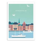 Affiche 50x70 cm - Stockholm - Katinka Reinke
