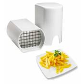 Ahlsen - Coupe Frite,Triomphe Coupe Frites Manuel, Coupe Frites Professionnel, Coupe Pomme de Terre pour Frite, Grille Coupe Frite inox (Blanc)