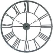 Atmosphera - Horloge vintage métal gris D70cm créateur