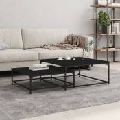 Design In - Lot de 2 Tables Basses Gigognes,Table d'Appoint,Table