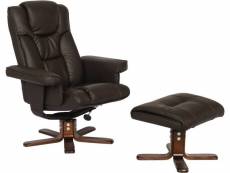 Fauteuil relax + repose-pieds "jackson" - 1 place -