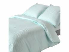 Homescapes parure de lit bleu 100% coton egyptien 330 fils 240 x 220 cm BL1219G