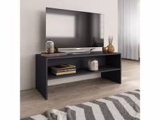 Meuble tv de qualité gris 100 x 40 x 40 cm aggloméré