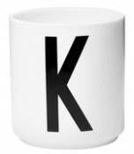 Mug A-Z / Porcelaine - Lettre K - Design Letters blanc