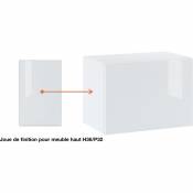 Panneau de finition pour meuble haut SLIM Bellissi Blanc Brillant H 36 L 32 cm
