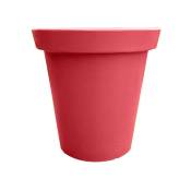 Pot de fleurs rond XXL Delight 200l-Rouge fraise-80cm