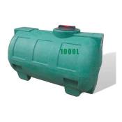 Rototec - Réservoir de stockage eau de pluie 1000 litres - Réservoir aérien vert en polyéthylène - Horizontal