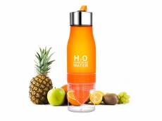 Shop-story - h2o water : la bouteille détox avec infuseur de fruits - 650ml - orange H2O Water Orange
