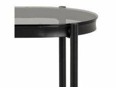 Smuk table console 86 cm tory verre fumé ZSFU000524-BK