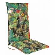 Spetebo - Housse pour fauteuil à haut dossier - tropical