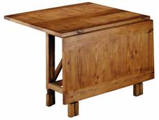 Table à manger rectangulaire extensible en bois de