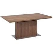 Table à manger rectangulaire extensible en bois finition