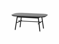 Table basse en bois de manguier et métal noir elegance 07104212
