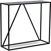 Table Console Design Industriel Moderne Metal - Noir