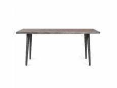 Table rectangulaire 180 x 90 cm bois et métal cusco 3105