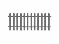 Vidaxl clôture à piquets wpc 200x80 cm 42819
