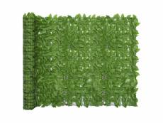 Vidaxl écran de balcon avec feuilles vert 300x150