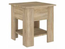 Vidaxl table basse chêne sonoma 40x40x42 cm bois d'ingénierie