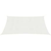 Voile d'ombrage 160 g/m² Blanc 3,5x4,5 m pehd - Inlife