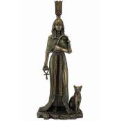 Zen Et Ethnique - Statuette Reine Égyptienne Néfertiti en résine aspect bronze