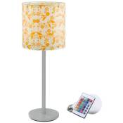 5 watts rgb led lampe de table motif fleur gradateur