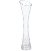 Atmosphera - Soliflore verre craquelé H30cm créateur d'intérieur - Transparent