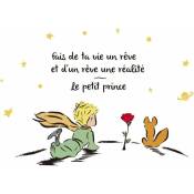 Autocollant mural Petit Prince, Citation de fleurs,