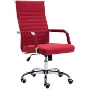 CLP - Chaise de bureau confortable et ergonomique avec un revêtement en tissu de différentes couleurs colore : Rouge