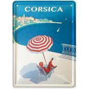 Corse - Petite plaque métallique Parasol 21 x 15 cm