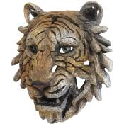 Crâne déco HW C-H41, trophée de tête en polyrésine, intérieur/extérieur - tête de tigre 35cm