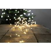 Fééric Lights And Christmas - Guirlande lumineuse solaire 10 mètres 100 MicroLED Blanc Chaud 8 jeux de lumière - Feeric Christmas - Blanc chaud