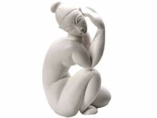 Figurine modigliani nu féminin assis - 22 cm