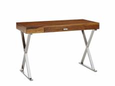 Finebuy table de bureau petit 120x55x78 cm bois massif
