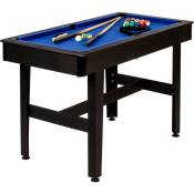 GAMES PLANET® Table de billard 4 pieds COMPACT + accessoires,