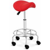 Helloshop26 - Tabouret chaise siège selle de cheval 150 kg max rouge - Rouge