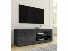 Homemania meuble tv basic - noir, bois - 210 x 43 x