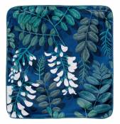 Housse de coussin imprimée feuilles d'acacia - Bleu - 40 x 40cm