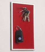 Magnet-clés/tableau à ruban en acier inox avec feutre-rouge