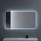 Miroir de Salle de Bains Lumineux avec Éclairage led Glace Éclairé Interrupteur Tactile 140x70 cm - Transparent - Sogood