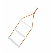 Orangemarine - Echelle de coupée en corde et marche plastique - avec 3 marches