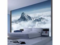 Papier peint montagne entourée de nuages l 250 x h