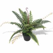 Plante artificielle avec pot Fougère 50 cm Vert Vidaxl